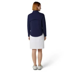 1/2 Zip Quilted Knit Blå