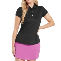 Animal Print Cap Sleeve Lisle Svart