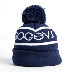 Bobble Hat Blå Vit
