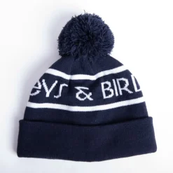 Bobble Hat Blå Vit