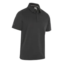 Chev Twill Jacquard Polo Svart