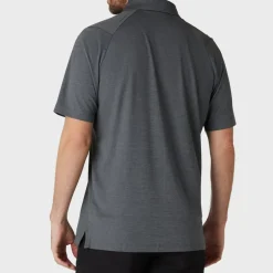 Emea Ss Ventilated Jacquard Polo Svart