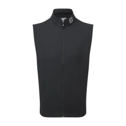 Full-Zip Knit Vest Svart