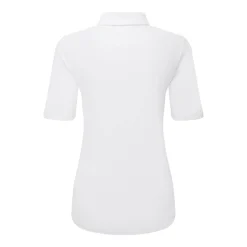 Half Sleeve Ruched Lisle Vit