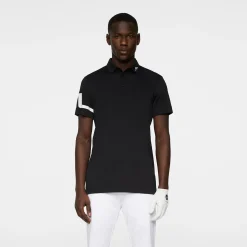 Heath Regular Fit Golf Polo Svart