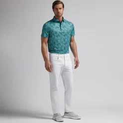 Hydrangea Tech Jersey Polo Grön