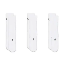 Jordan Everyday Crew Socks 3 Pairs Vit