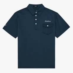 JP Single Pocket Mercerized Polo Blå