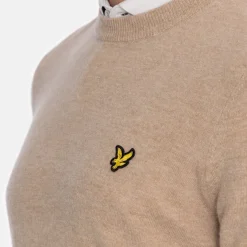 Lambswool Blend Crew Beige