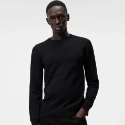 Lyle Merino Crew Neck Sweater Svart
