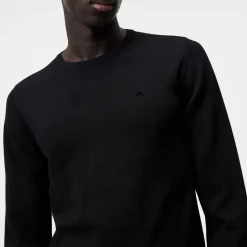 Lyle Merino Crew Neck Sweater Svart