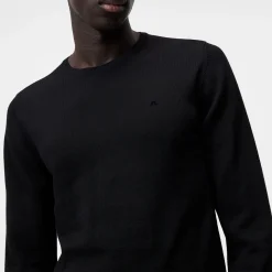 Lyle Merino Crew Neck Sweater Svart