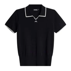 Malva Knitted Polo Shirt Blå