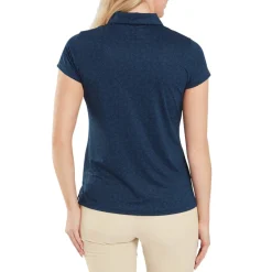 Painted Floral Cap Sleeve Lisle Blå