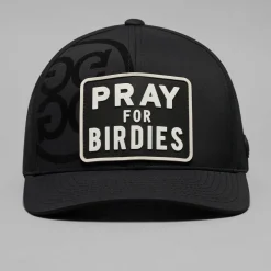 Pray For Birdies Patch Perforated Svart
