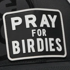 Pray For Birdies Patch Perforated Svart