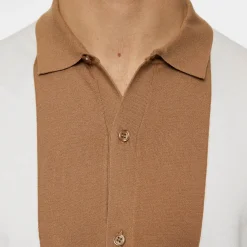 Rue Knitted Polo Shirt Vit