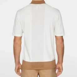 Rue Knitted Polo Shirt Vit