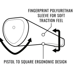 Sink fit PU Pistol Claw Putter