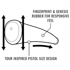 Sink fit Skinny Pistol Putter Black/Silver