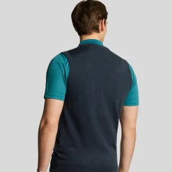 Slipover Merino Blend V-Neck Blå
