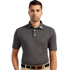 Stretch Pique Solid Grå