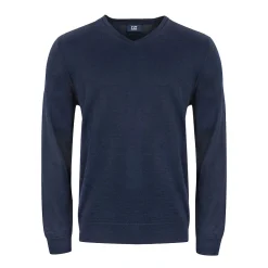 Vernon V-Neck Merino Blå