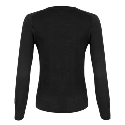 Vernon V-Neck Merino Svart