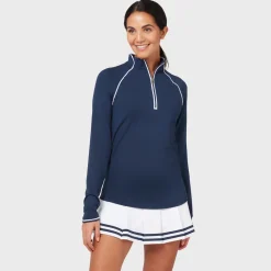 Veronica 1/4 Zip Blå