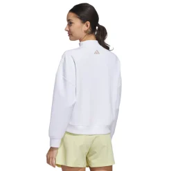 W Beyond Spacer Mock Layer Sweatshirt Vit