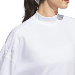 W Beyond Spacer Mock Layer Sweatshirt Vit