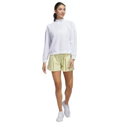 W Beyond Spacer Mock Layer Sweatshirt Vit
