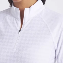 W Houndstooth 1/4 Zip