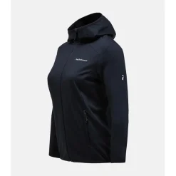 W Light Zip Hood Svart