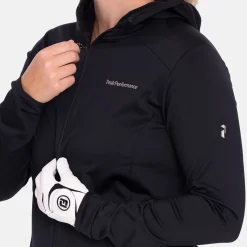 W Light Zip Hood Svart