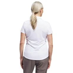 W Solid Performance Short Sleeve Polo Shirt Vit