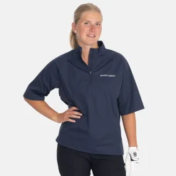 W Windbreaker SS 1/4 Zip Blå