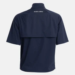 W Windbreaker SS 1/4 Zip Blå