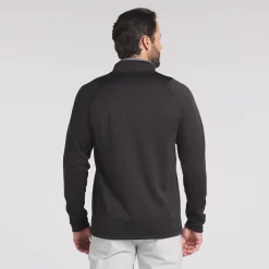 Waffle Fleece 1/4 Zip Svart