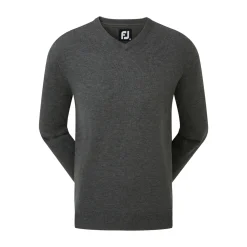 Wool Blend V-Neck Grå