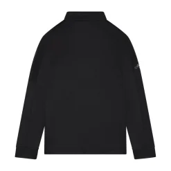 Youth Ls 1/4 Zip Hex Fleece Svart